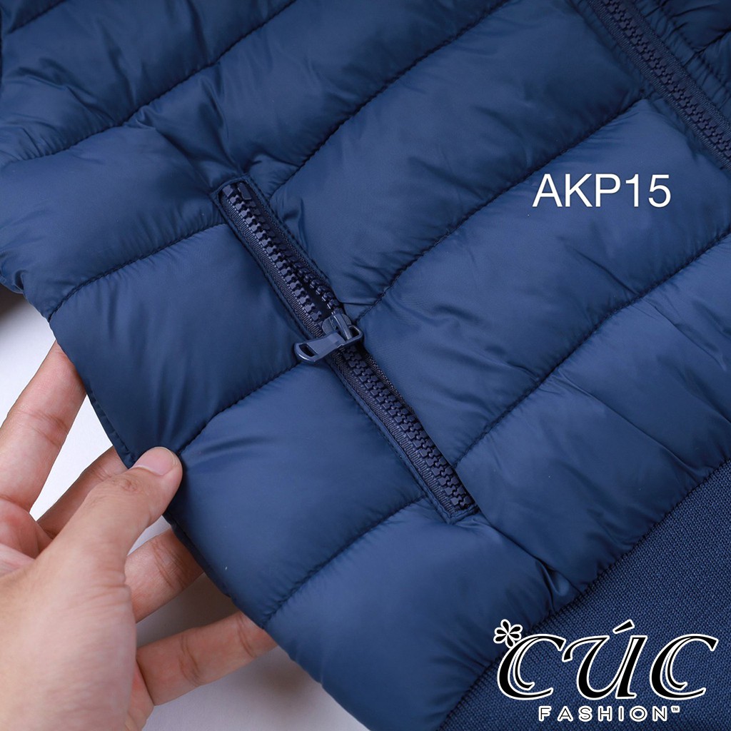 Áo khoác nữ Cúc Fashion kiểu hottrend cao cấp đẹp vải siêu nhẹ siêu ấm áo phao Áo Phao Tay Viền AP69