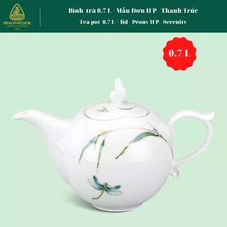 Bình trà 0.7 L - Jasmine - Trắng, ấm trà