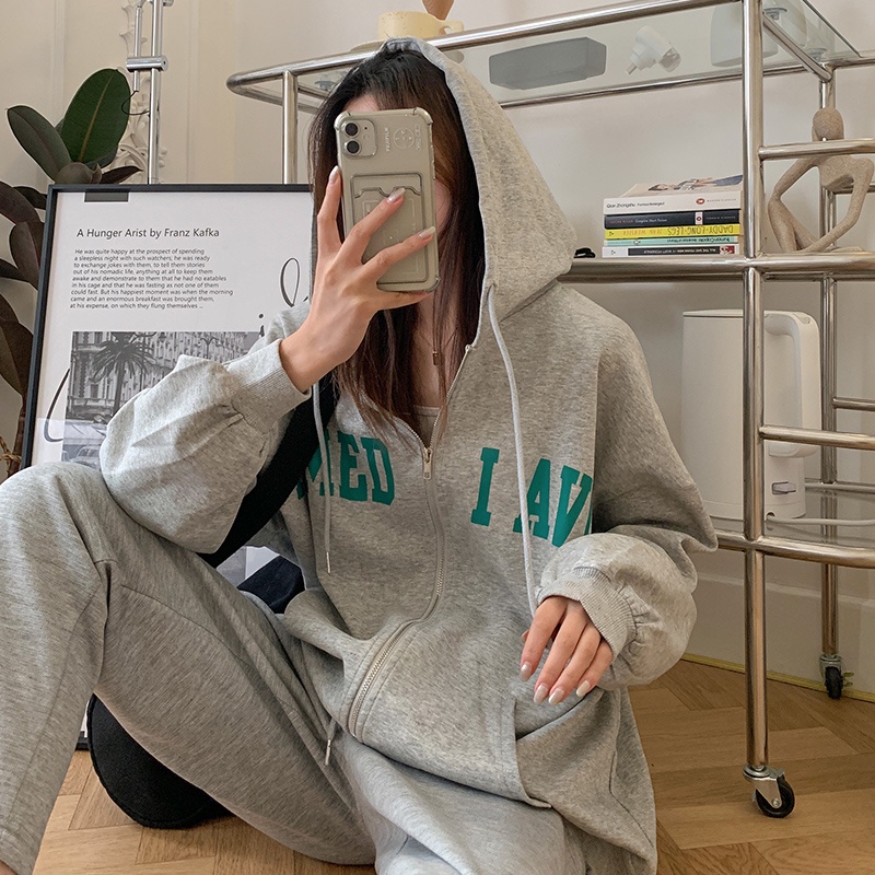 SUXI Áo Khoác Nữ Có Nón Thời Trang Hàn Quốc