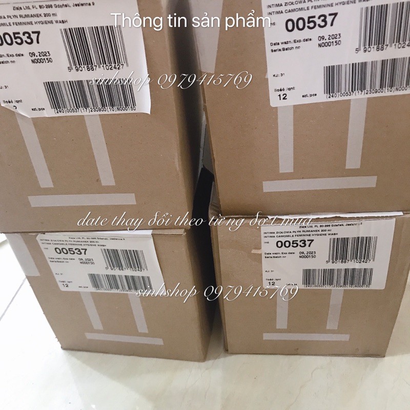 Dung Dịch Vệ Sinh Ziaja Intima Cúc La Mã Dịu Nhẹ Làm Sạch Khử Mùi Hôi Hàng nội địa balan 200ml