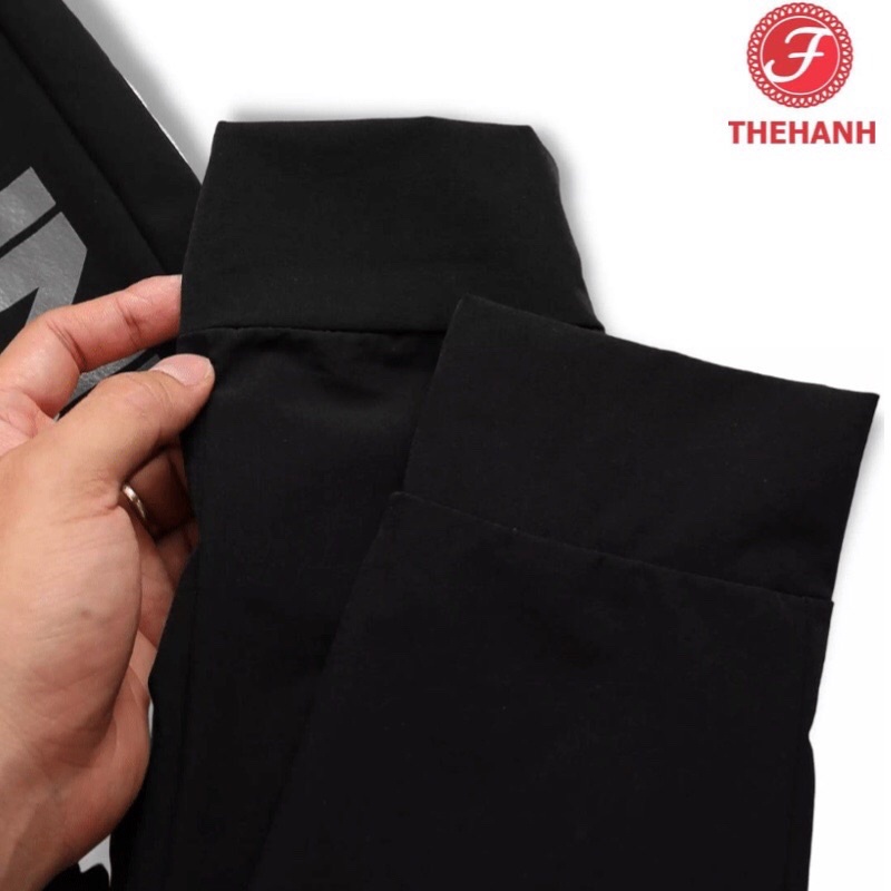 Quần dài nam quần jogger nam thể thao vải thun co giãn in logo phản quang RUNNING