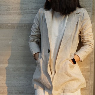Áo BLAZER LINEN áo khoác vest may 2 lớp cao cấp
