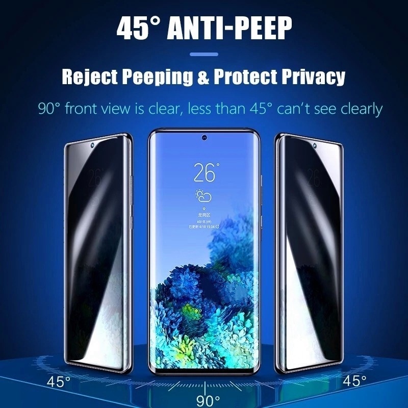 Miếng Dán Màn Hình 3D Cong Chống Nhìn Trộm Cho Samsung Galaxy S22 /S22 Plus /S22 Ultra