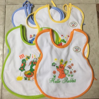 set 2 yếm ăn dặm cột dây