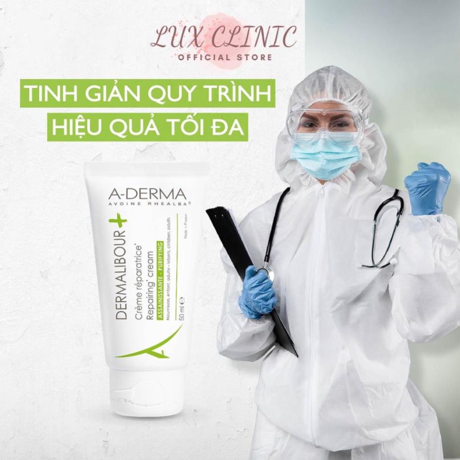 Kem dưỡng phục hồi và làm dịu da A-Derma Dermalibour Caprylic Repairing Cream 15ml/50ml