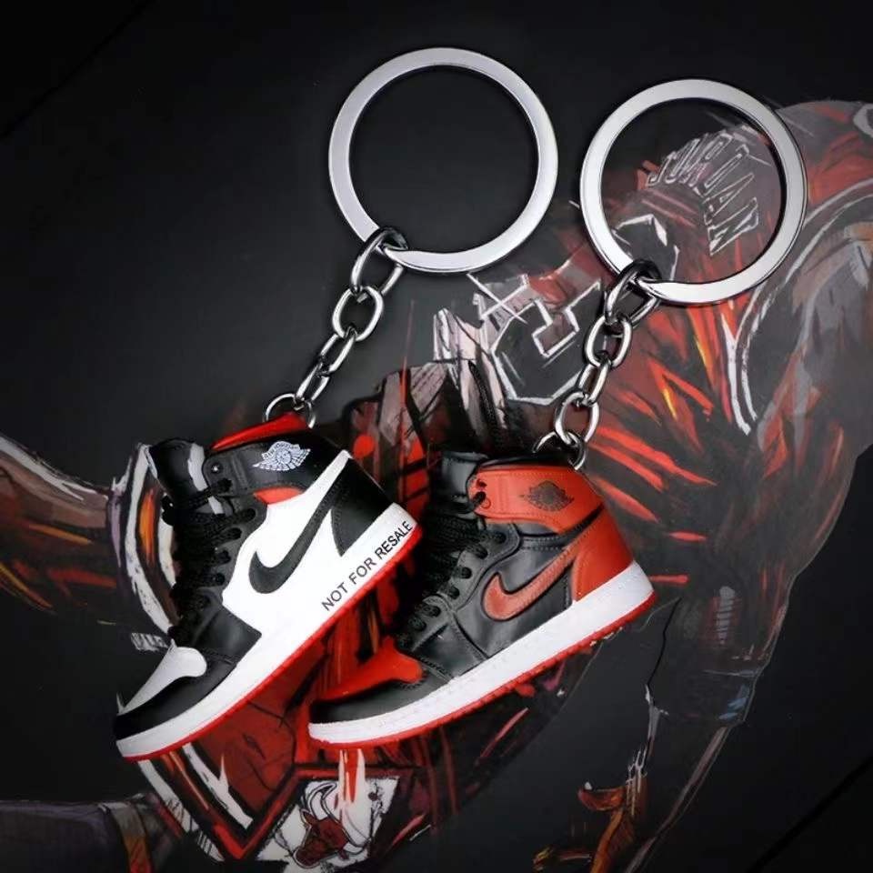 Mini aj móc khoá quà Bóng rổ NBA túi đôi Pendant Dây khóa xe Món quà tuyệt vời