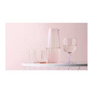 Bình Cao Màu Hồng Nhạt INTAGANDE IKEA