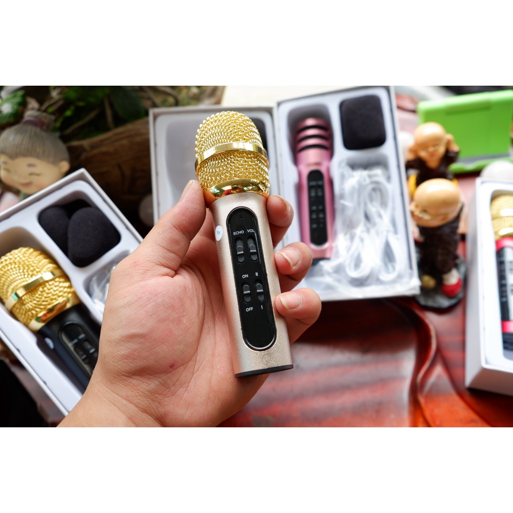 Mic livestream C11 nhỏ gọn thông minh mang đi bất cứ đâu bạn muốn để hát hò vui ca thỏa sức MI00004