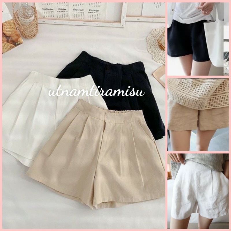 Quần Đùi Short Giả Váy chất kaki mềmPhong cách Ullzang Hàn Quốc Đồ ngủ mặc nhà form &lt;52kg