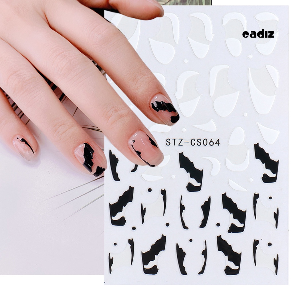 Miếng Dán Trang Trí Móng Tay 3D DIY Nhiều Màu Sắc Phong Cách Pháp