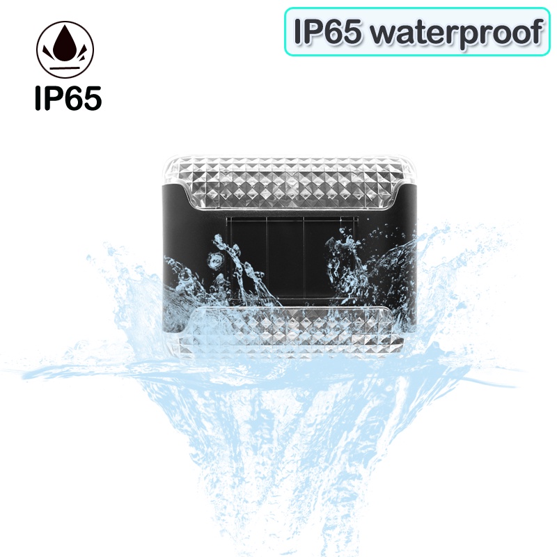 Bộ 2 Đèn Led Năng Lượng Mặt Trời Chống Thấm Nước Trang Trí Hàng Rào Sân Vườn / Ban Công / Nhà Kính