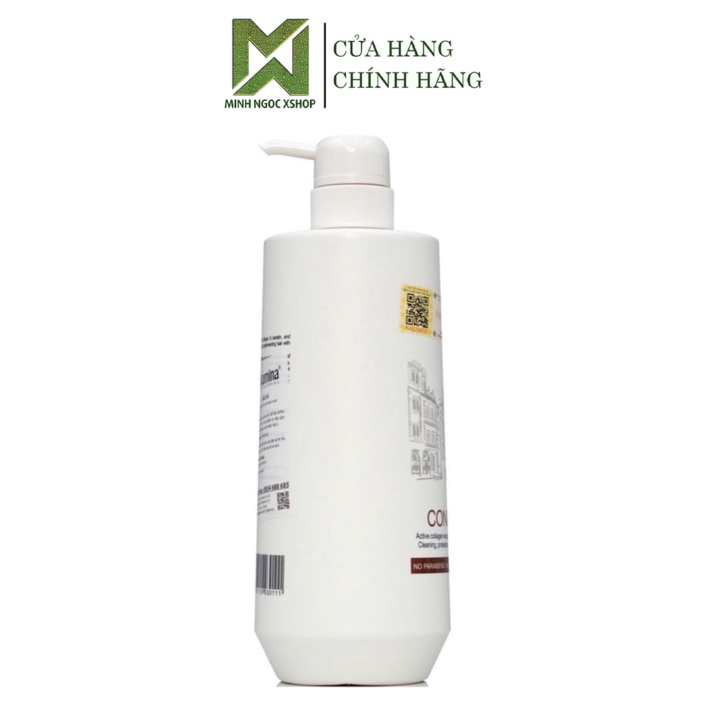 Dầu xả PALLAMINA, kem xả tóc phục hồi siêu mượt PALLMIANA 750ml