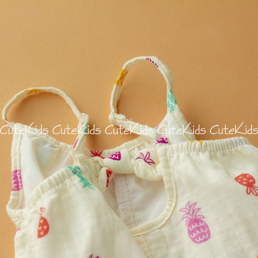 Romper 2 dây muslin Cat & Jack