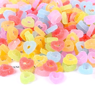 Charm trái tim nguyên liệu trang trí slime/ ốp lưng điện thoại
