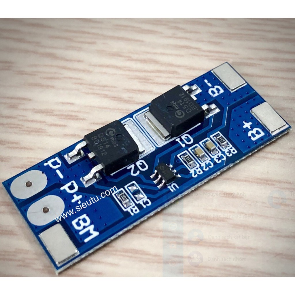 BMS sạc bảo vệ pin sắt Li-ion 2S 10A 8.4V