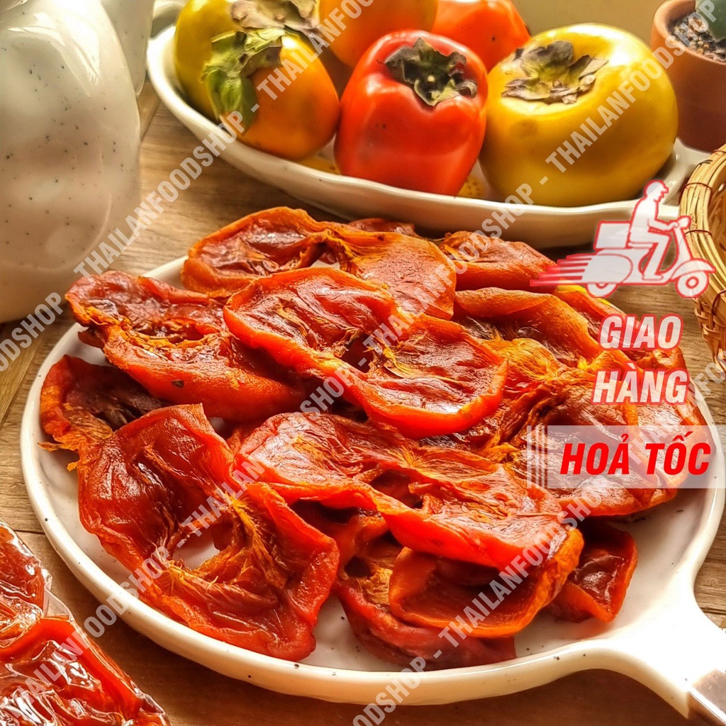 Hồng Tám Hải Sấy Củi Truyền Thống ( Hồng Chẻ ) - Túi 500gram