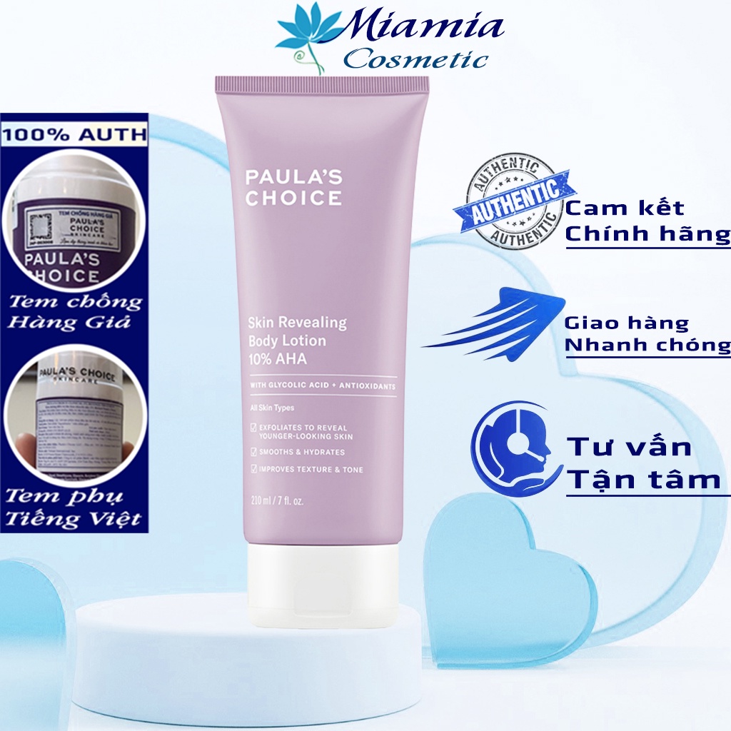 Kem Dưỡng Thể Paula's Choice 10% AHA Paula's Choice Resist Skin Body Lotion 10% AHA Dưỡng Da Mịn Màng Tẩy Tế Bào Chết