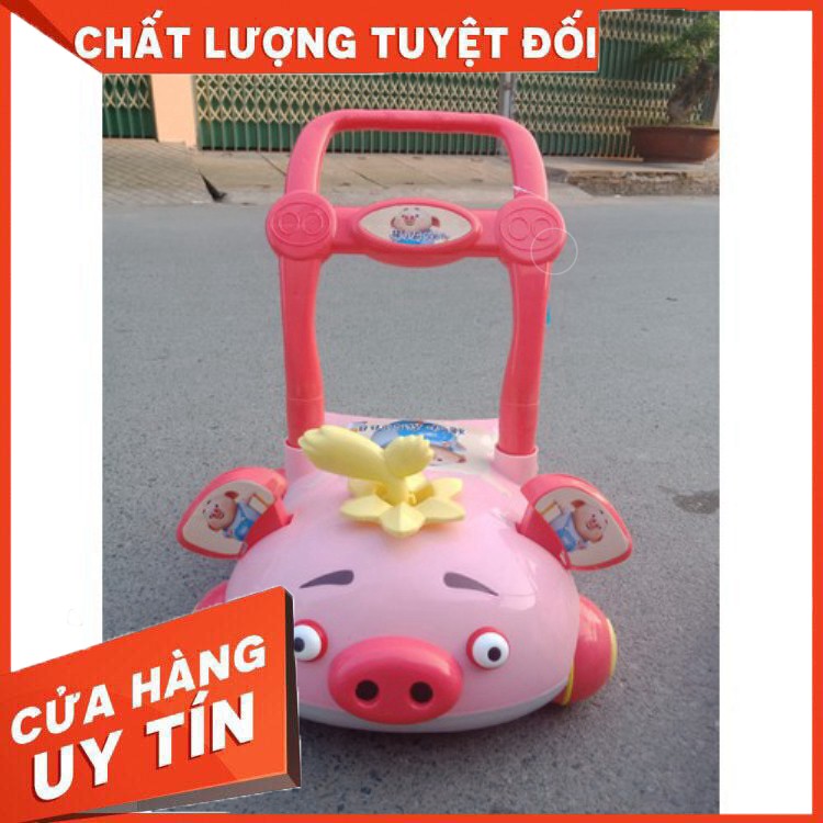 XE TẬP ĐI CHO BÉ CÓ NHẠC ĐÈN HÌNH CON HEO - Hàng nhập khẩu