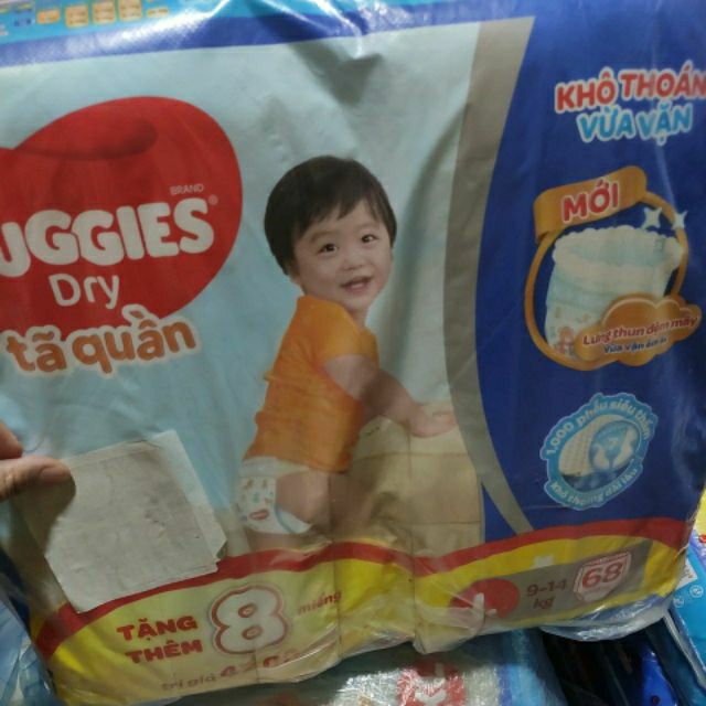 {Đệm Mây} Tã Quần Huggies Size M74, L68,L68+8,  XL62, XXL56