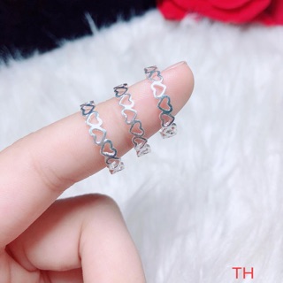 Nhẫn bạc nữ tim hở NB0223