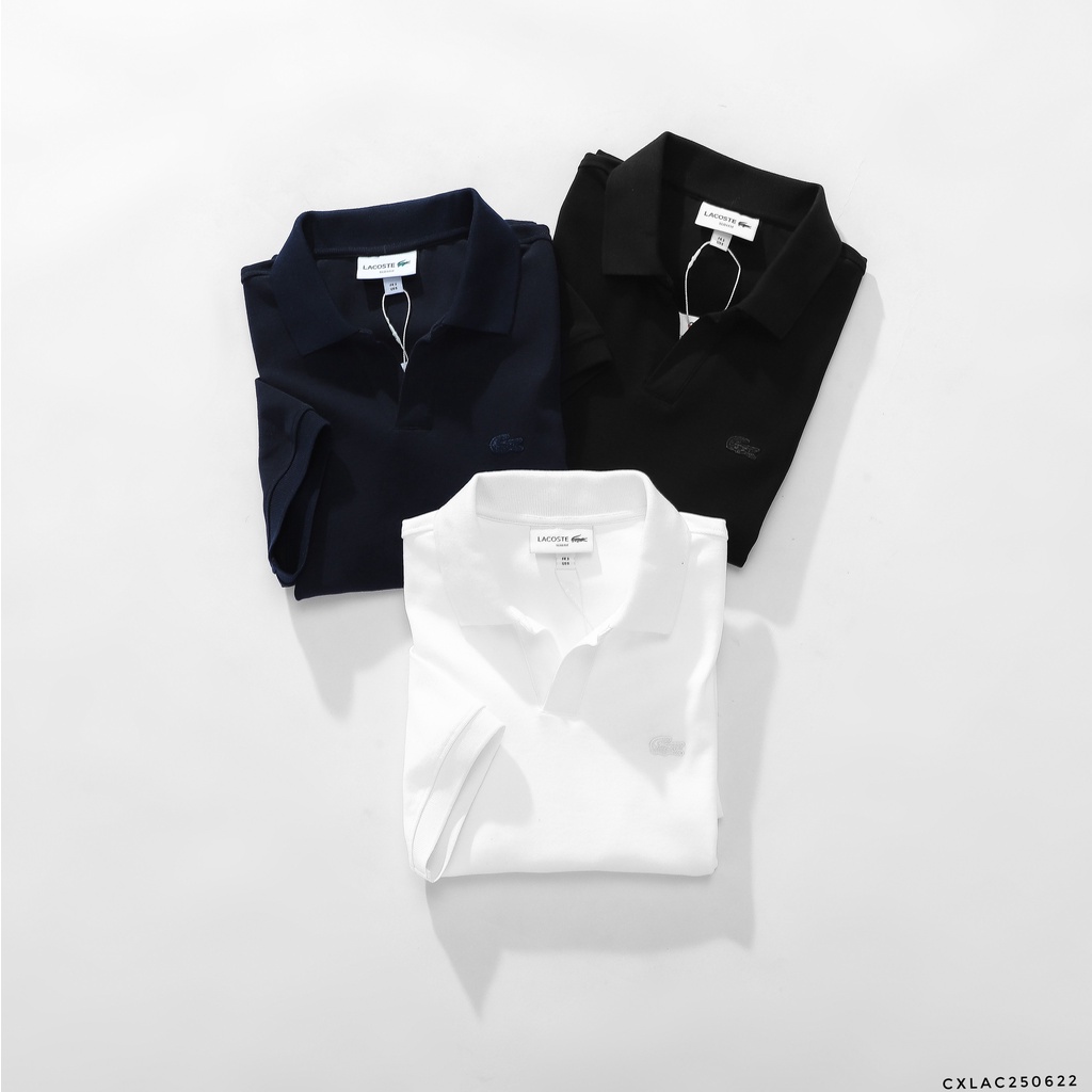 Áo thun POLO nam LC cổ V logo trùng màu áo cotton mềm xịn PLL11 | LASTORE MENSWEAR
