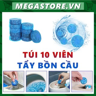 Túi 10 Viên Tẩy Bồn Cầu Diệt Vi Khuẩn Loại Trừ Mùi Hôi Toilet Megastore