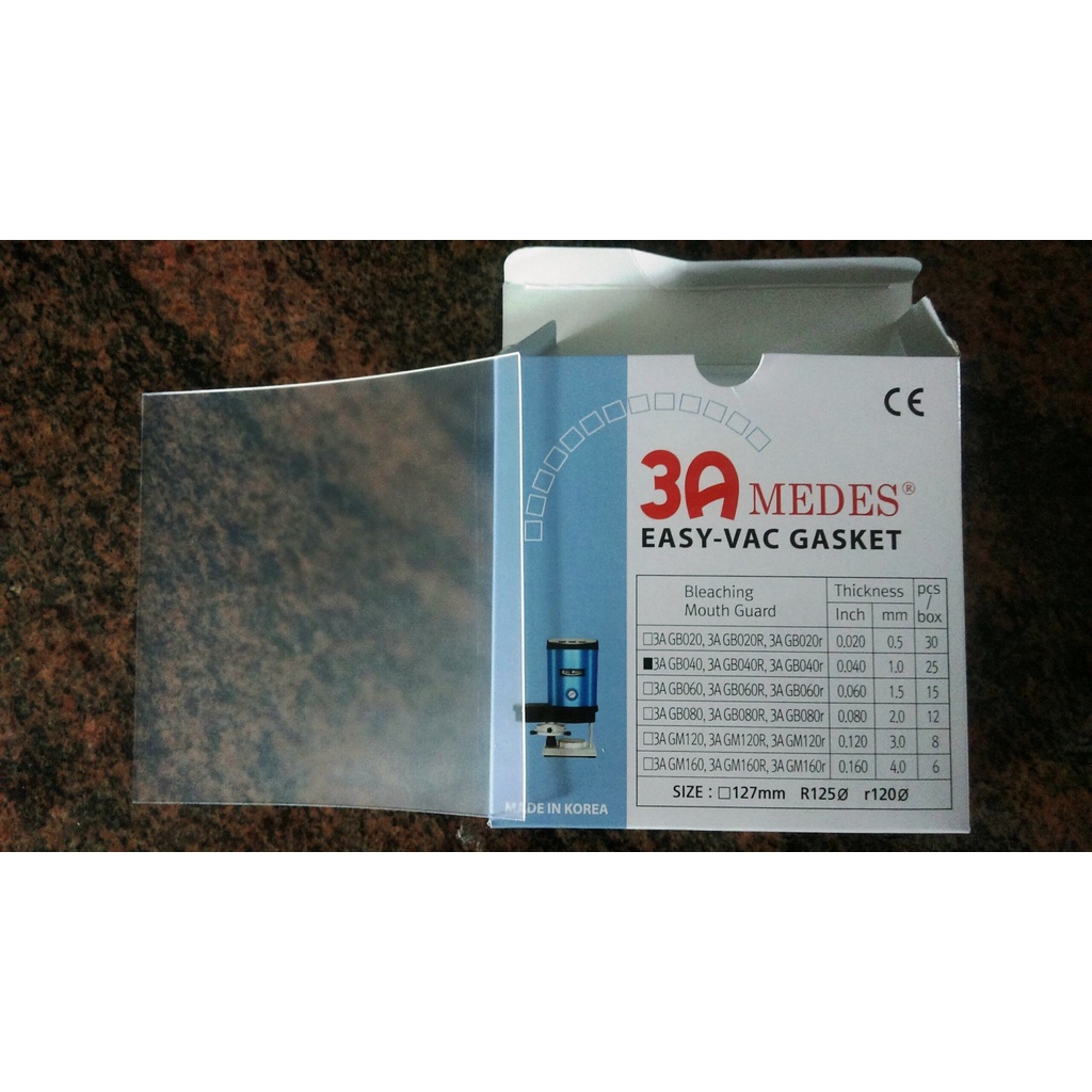 Miếng ép máng tẩy 3A Medes Hàn Quốc cứng / mềm dày 1mm loại miếng