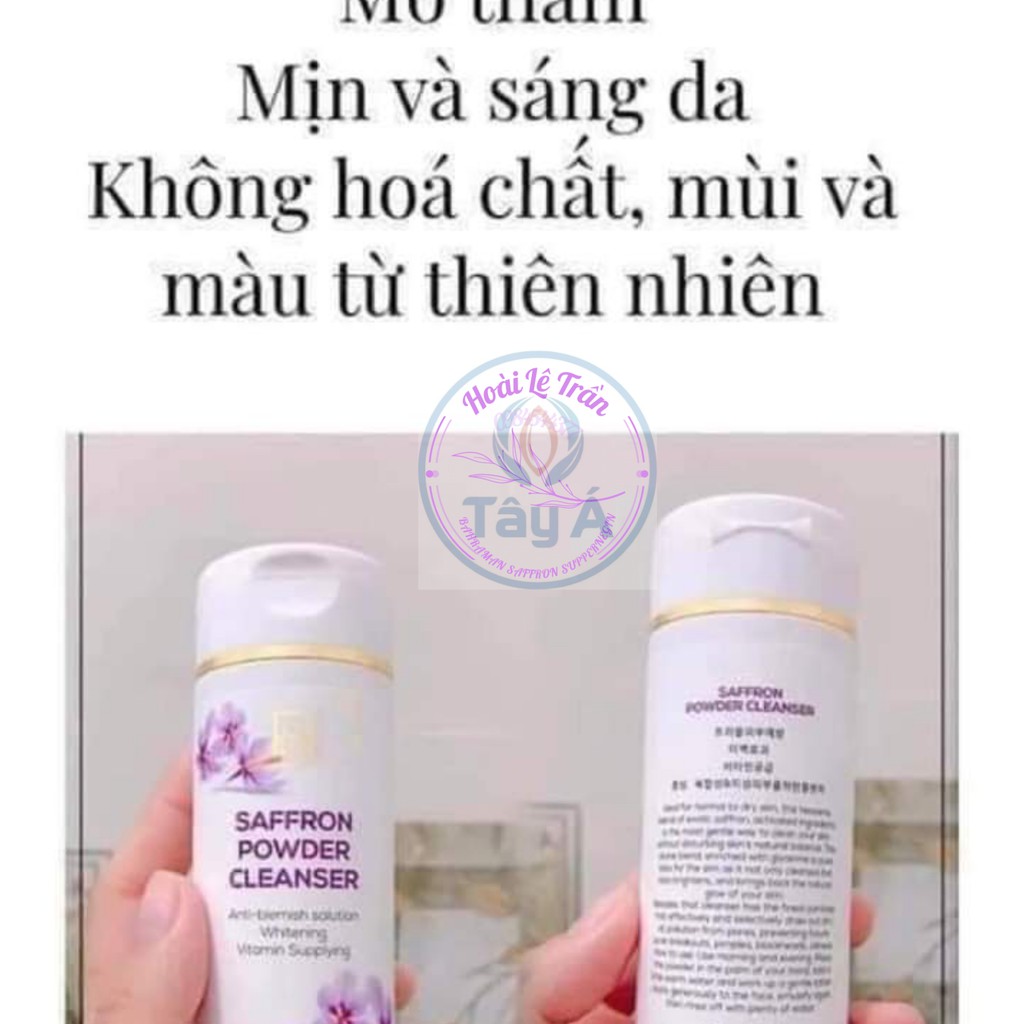 Bột Rửa Mặt Thảo Dược Chiết Xuất Từ Nhụy Hoa Nghệ Tây Ngừa mụn, Giảm Thâm, Sáng da 100gr – Tây Á Saffron (Chính Hãng)