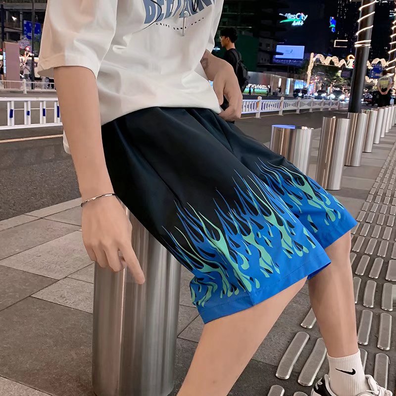 Quần Short Thể Thao Ống Rộng Màu Sắc Gradient Đơn Giản Thời Trang Mùa Hè Dành Cho Nam