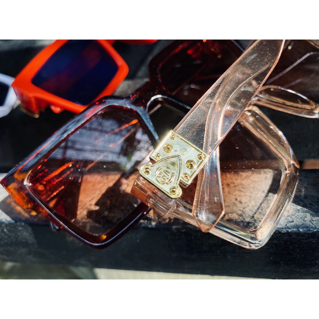 Mắt Kính Thời Trang VUÔNG LOGO 003 nội địa sang chảnh cao cấp chống nắng tia uv tia cực tím sỉ rẻ sun glasses | BigBuy360 - bigbuy360.vn