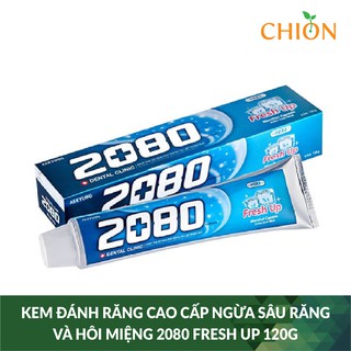 Kem đánh răng cao cấp ngừa sâu răng và hôi miệng 2080 FRESH UP 120g - Hàn Quốc Chính Hãng