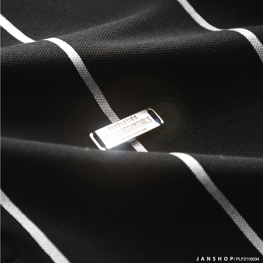 Áo Polo Fapas Kẻ Sọc Phong Cách Bóng Chày Năng Động, Trẻ Trung