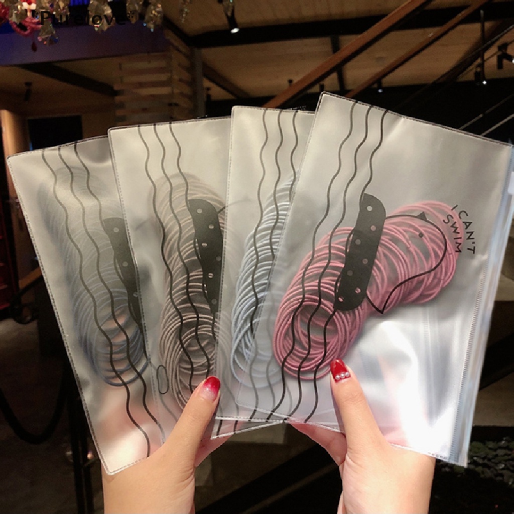 Set 50 Dây Cột Tóc Cao Su Co Giãn Dành Cho Nữ