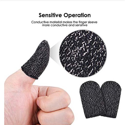 1 Cặp găng bọc ngón tay (2 chiếc) chống mồ hôi chơi game điện thoại tiện dụng | BigBuy360 - bigbuy360.vn