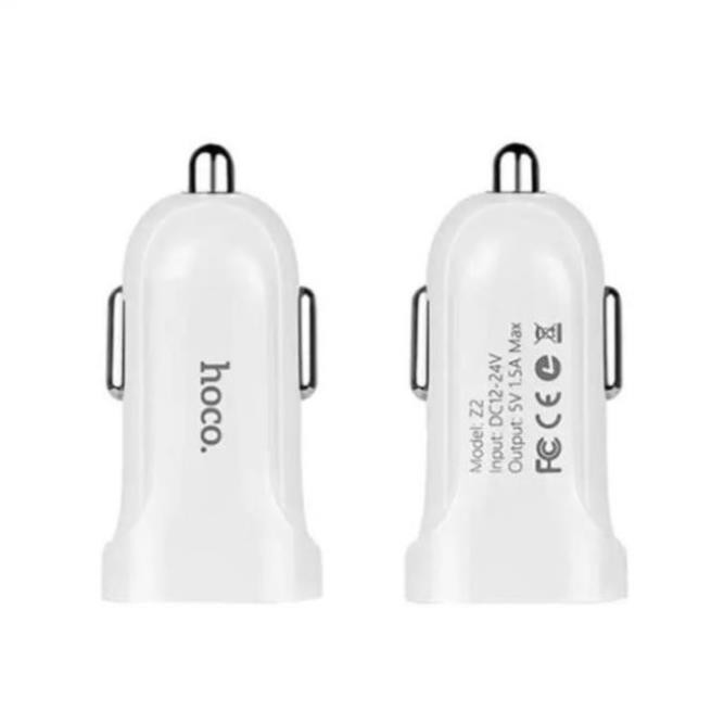 Cóc sạc nhanh Hoco Z2 trên xe hơi 1 cổng USB 1.5A, nhựa ABS, tương thích nhiều thiết bị