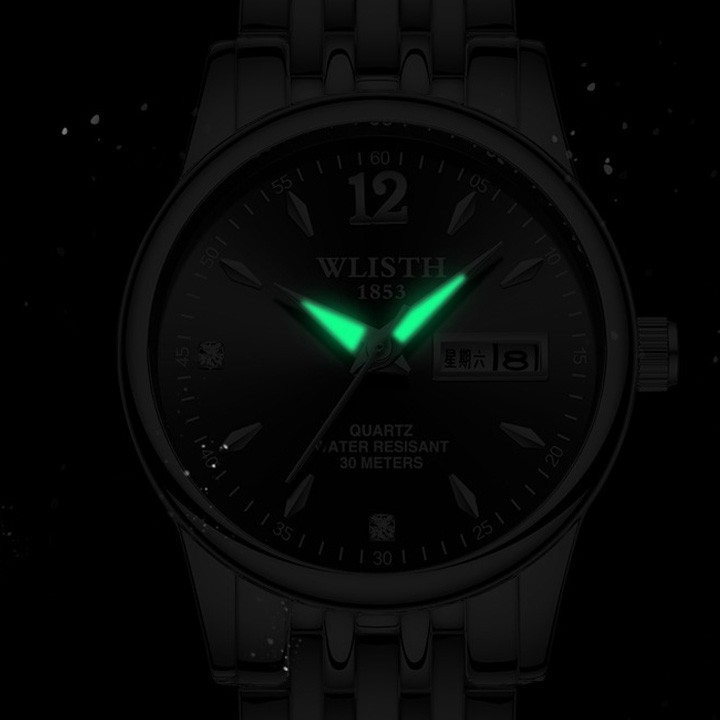 Đồng hồ 💝 Free ship 💝 Giảm 20k khi áp mã [TUIXHN] Đồng Hồ Nam Máy Nhật Dây Thép Không Gỉ WILSTH Kim Dạ Quang - DH03 | BigBuy360 - bigbuy360.vn