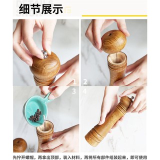 Dụng Cụ Xay Tiêu Bằng Gỗ