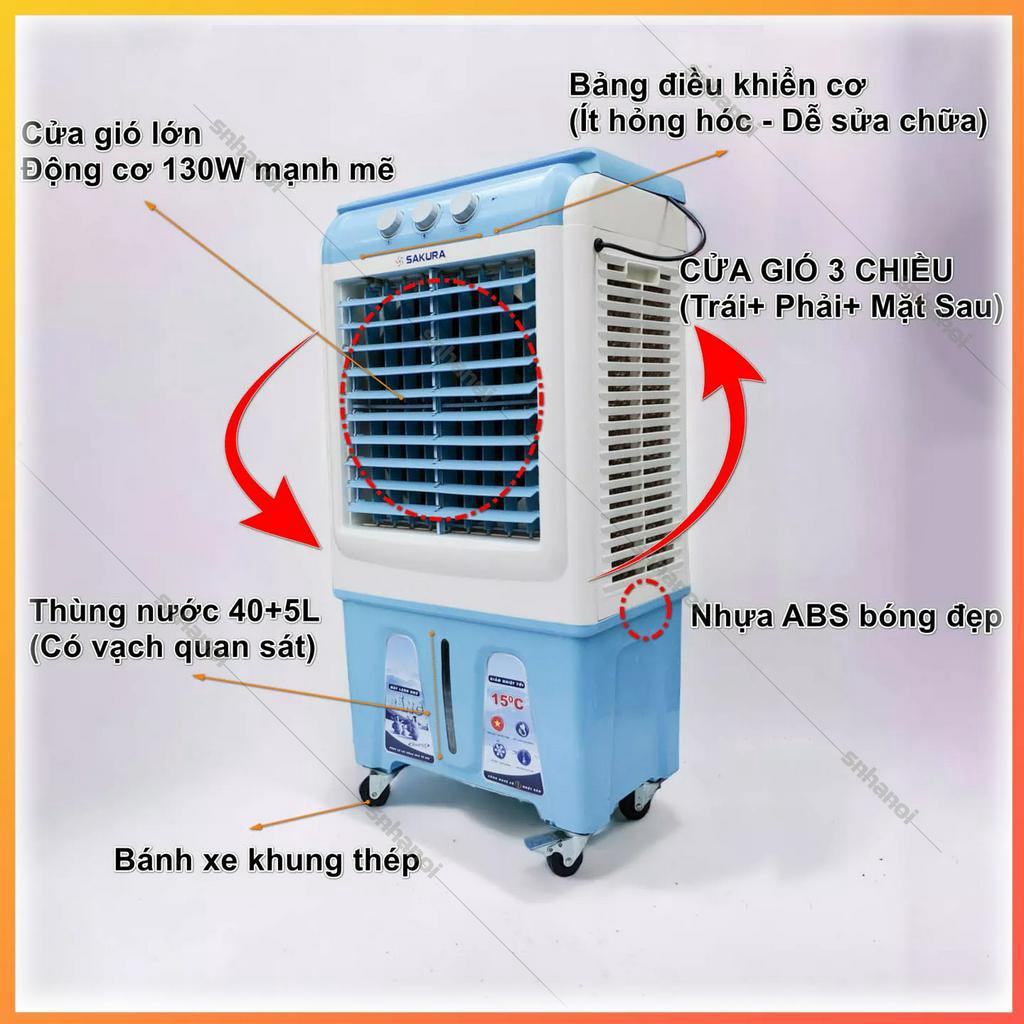 Quạt hơi nước mini 40 lít làm mát  SAKURA 2023 - BH 2 năm