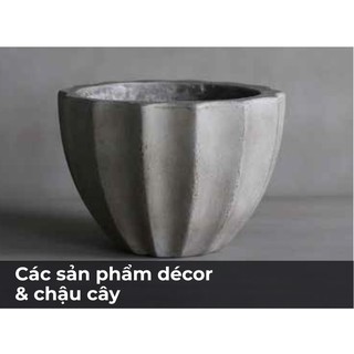 Chậu Lavabo Xi Măng Tròn