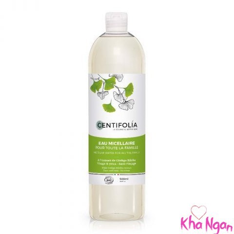 Nước tẩy trang rau má Centifolia Eau Micellaire 500ml của Pháp