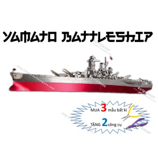 Mô Hình Lắp Ghép kim Loại 3D Thiết Giáp Hạm Yamato – Nhật