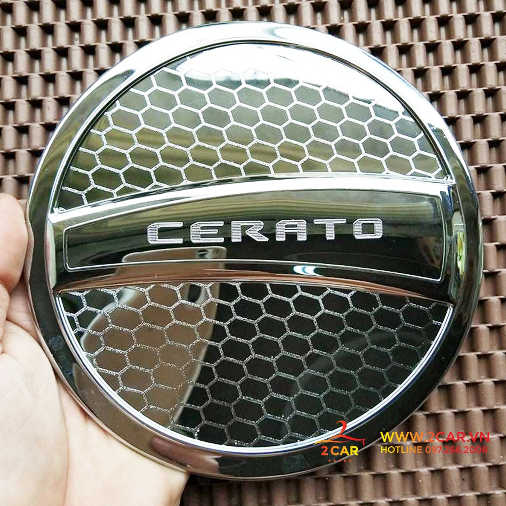 Ốp Nắp Bình Xăng Xe Kia Cerato 2016-2018 mạ crom