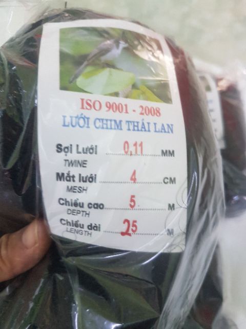 Lưới bẫy chim tàng hình Thái Lan cao 5m dai 20m