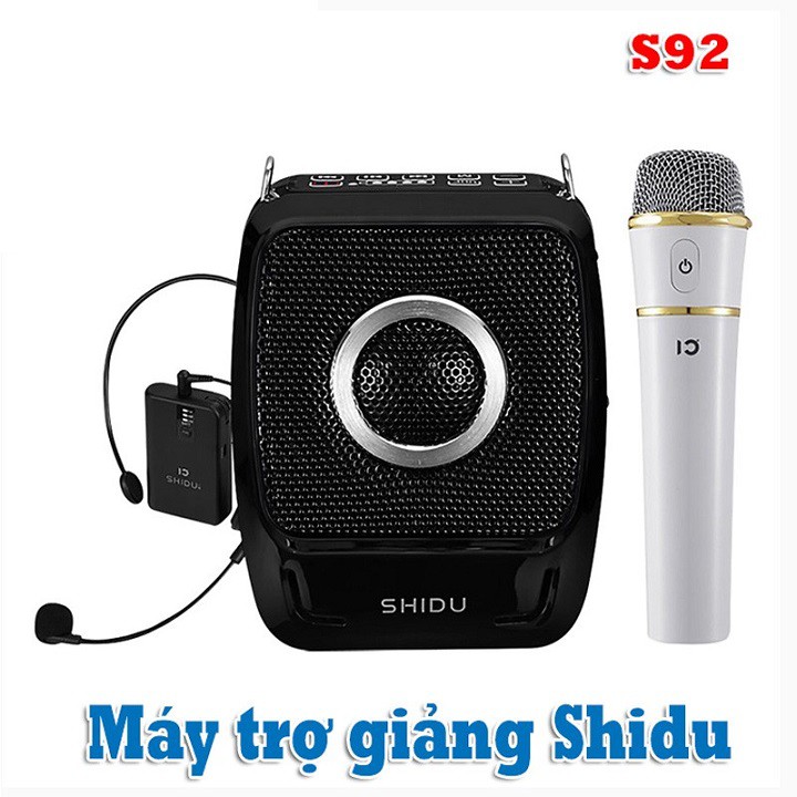 [Mã 155ELSALE giảm 7% đơn 300K] Máy trợ giảng không dây Shidu S92 Hỗ trợ Bluetooth 4.1