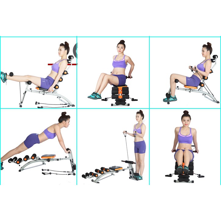 Ghế Tập Cơ Bụng Giảm Béo Mofit 9 Pack Bench MB-9 + Tặng Dụng Cụ Tập Bụng (BH 12 Tháng Chính Hãng)