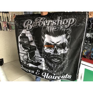 Áo Choàng Cắt Tóc Barber - Vải Xịn, Khóa Gài Tiện Lợi
