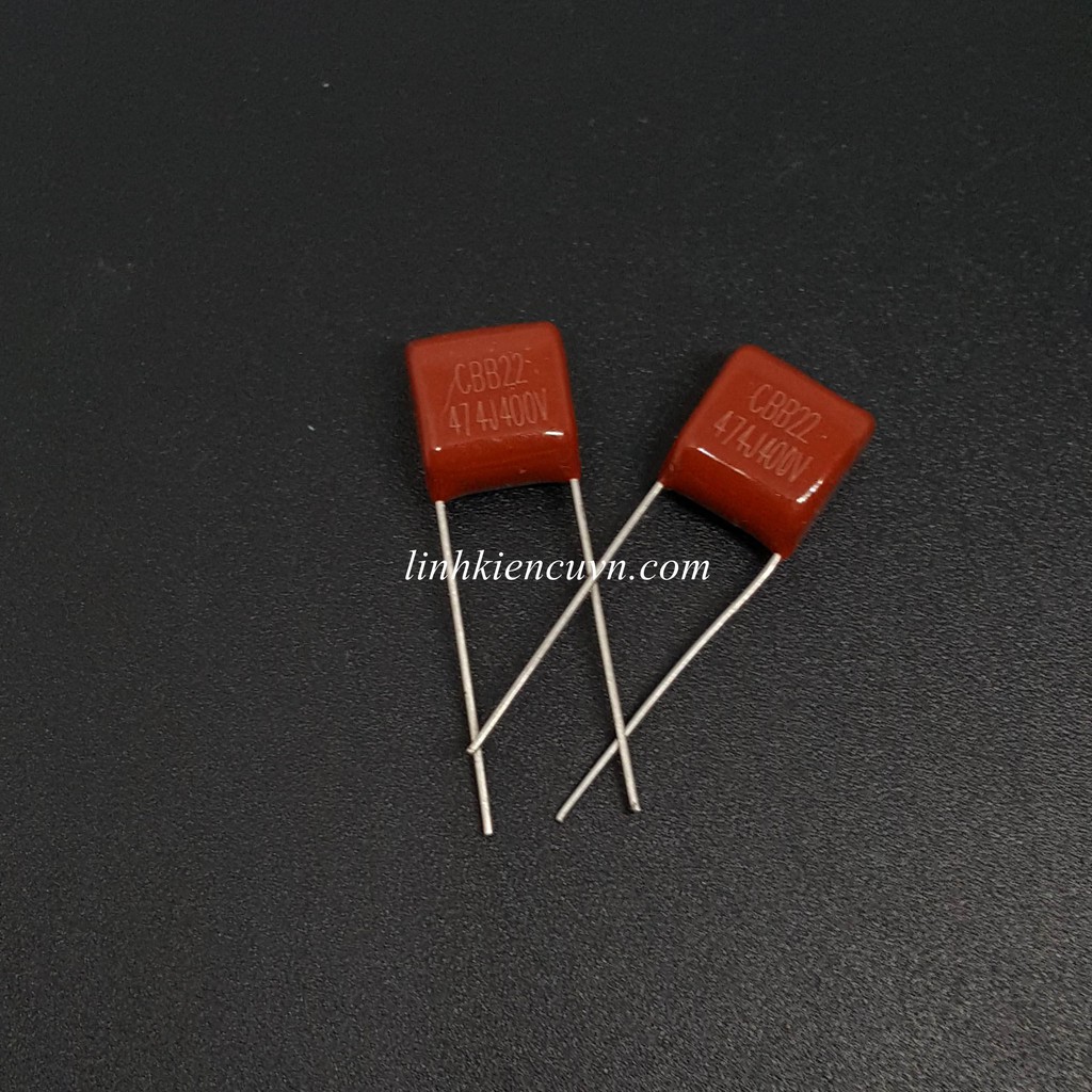 Combo 6 con Tụ 0.47uF 474J 400V CBB nâu