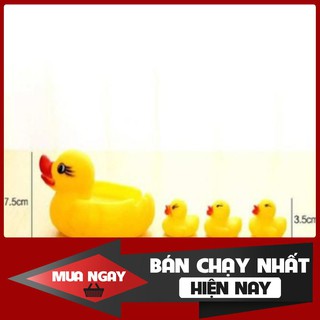 [Mẫu mới] Đồ chơi đàn vịt thả bồn tắm có còi phát tiếng