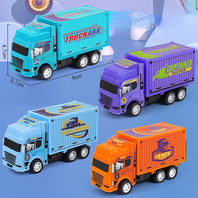 Mô Hình Xe container Hoạt Hình Đồ Chơi Cho Bé