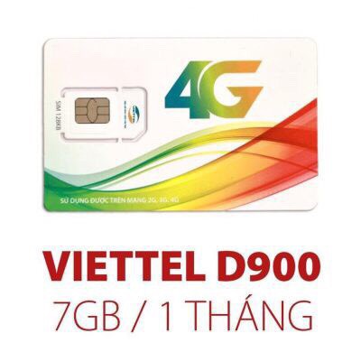 Sim 4G Viettel D900 - Miễn phí 12 tháng không nạp tiền.
